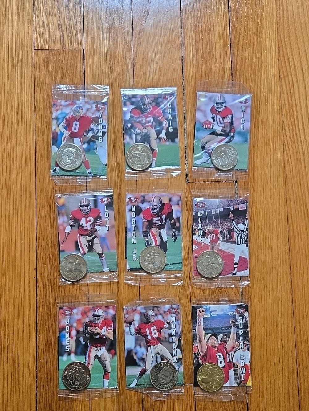 1996 49ers Coin and Card Set - Sealed Packaging